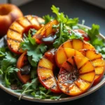 Grilled peach salad