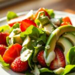 Strawberry Avocado Spinach Salad